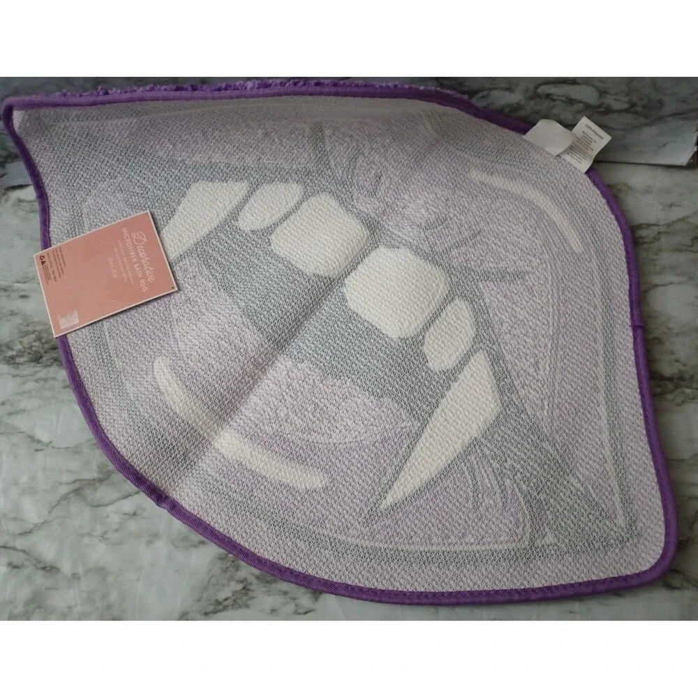 NWT Purple Vampire Lips Halloween Decorative Bath Mat Rug Size 18in x 30in